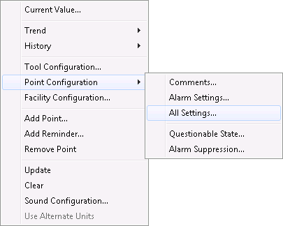 Context Menu in Run Mode
